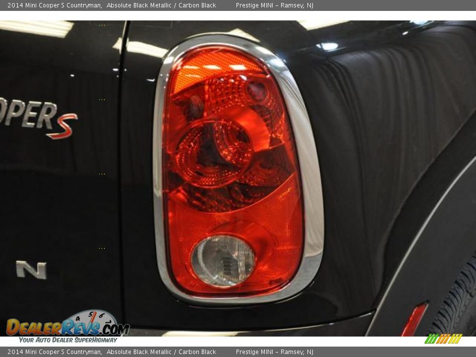 2014 Mini Cooper S Countryman Absolute Black Metallic / Carbon Black Photo #14