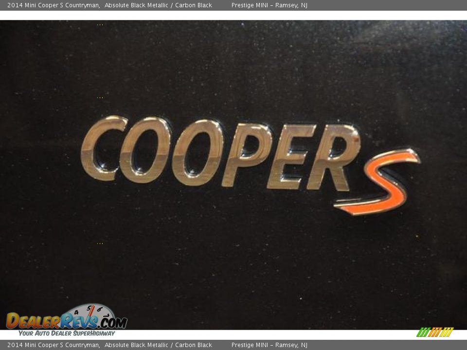 2014 Mini Cooper S Countryman Absolute Black Metallic / Carbon Black Photo #15