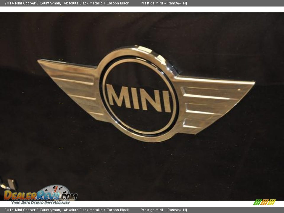 2014 Mini Cooper S Countryman Absolute Black Metallic / Carbon Black Photo #16