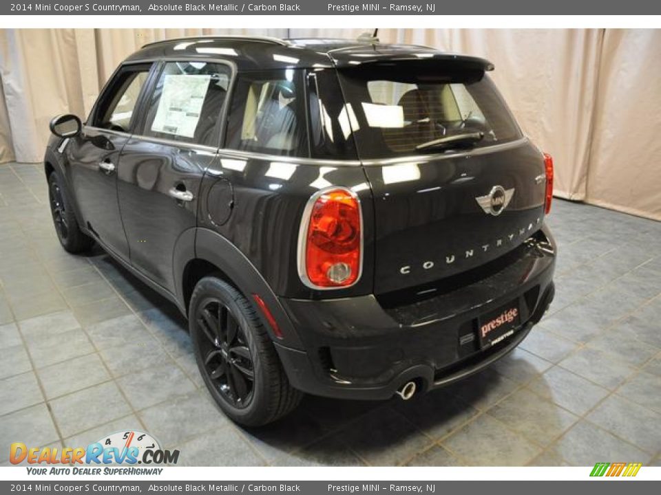 2014 Mini Cooper S Countryman Absolute Black Metallic / Carbon Black Photo #19