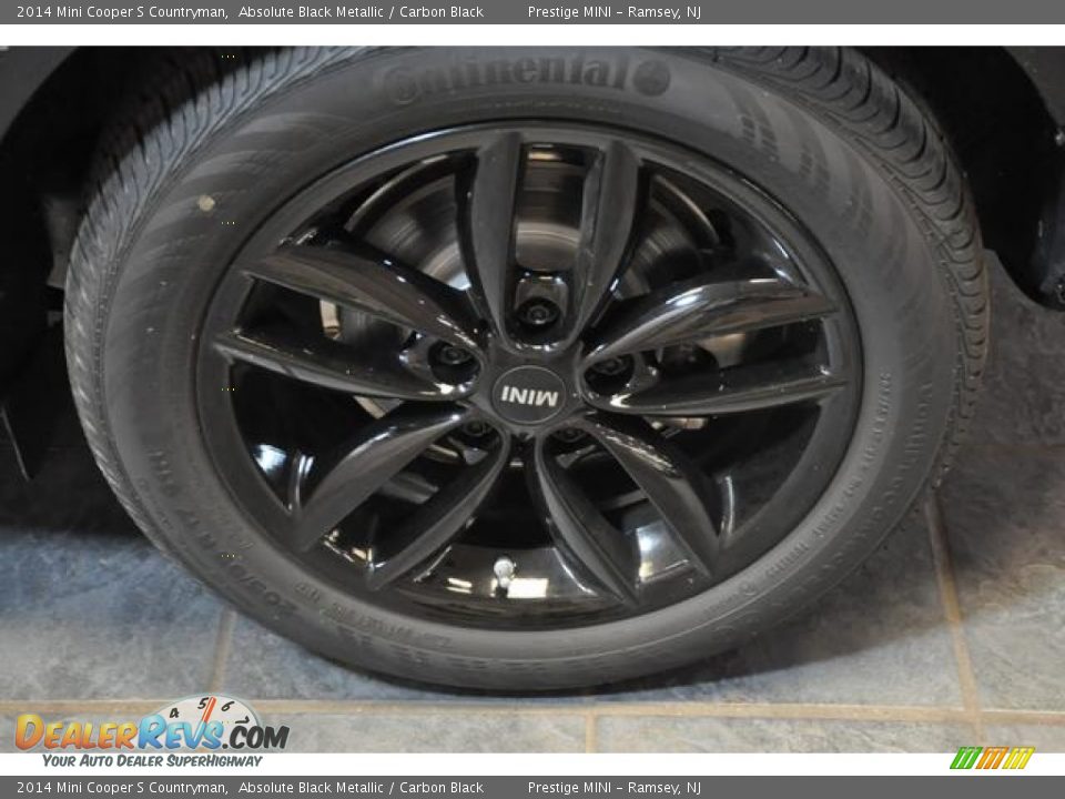 2014 Mini Cooper S Countryman Absolute Black Metallic / Carbon Black Photo #21
