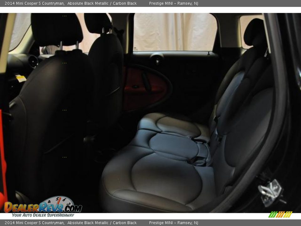 2014 Mini Cooper S Countryman Absolute Black Metallic / Carbon Black Photo #22