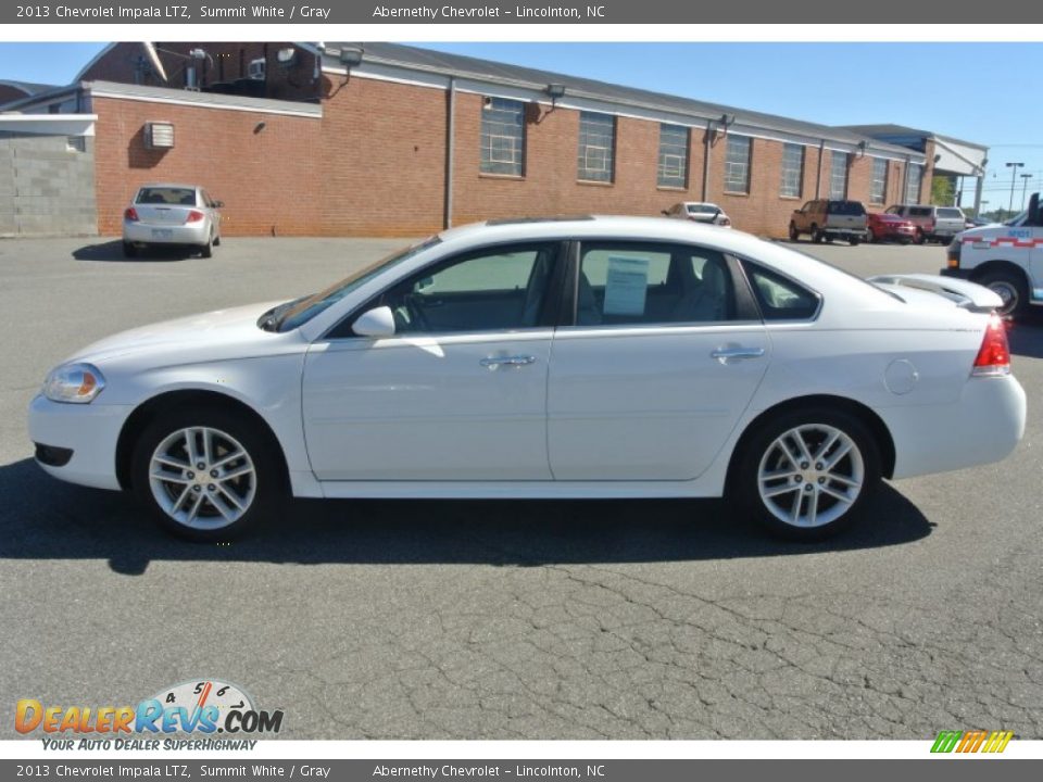 2013 Chevrolet Impala LTZ Summit White / Gray Photo #3