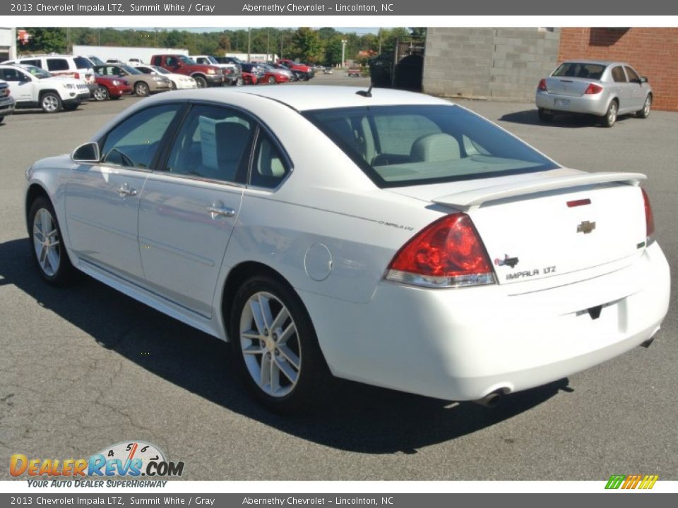 2013 Chevrolet Impala LTZ Summit White / Gray Photo #4