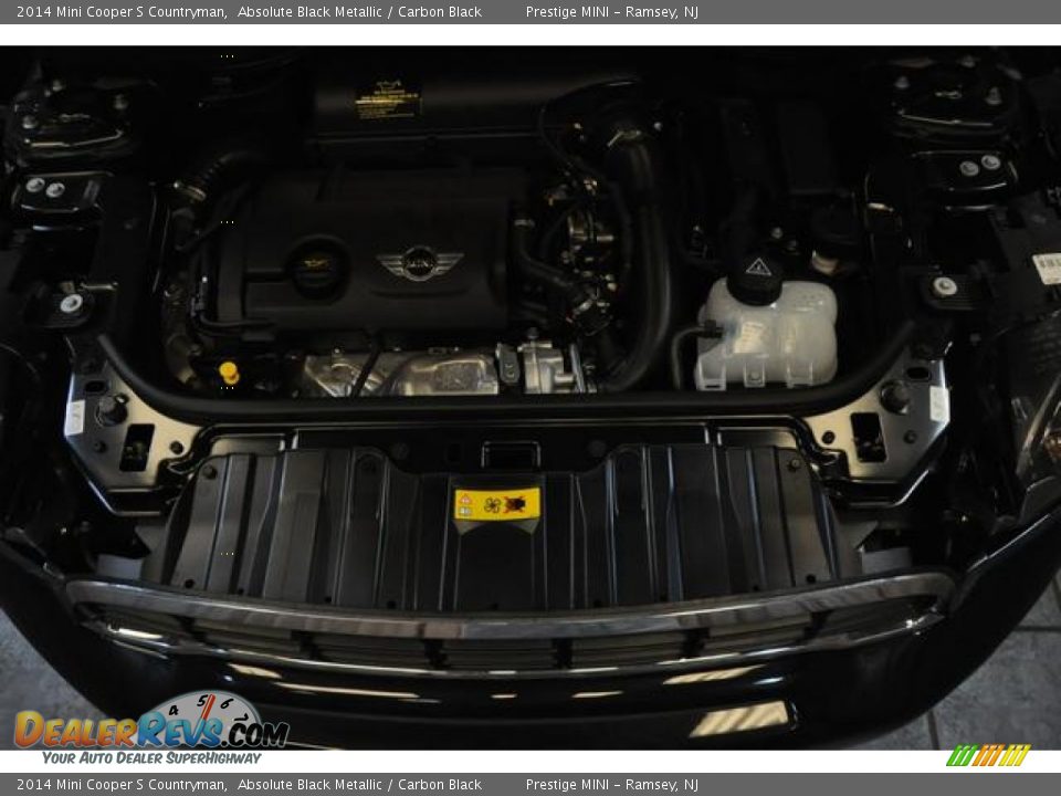 2014 Mini Cooper S Countryman Absolute Black Metallic / Carbon Black Photo #30