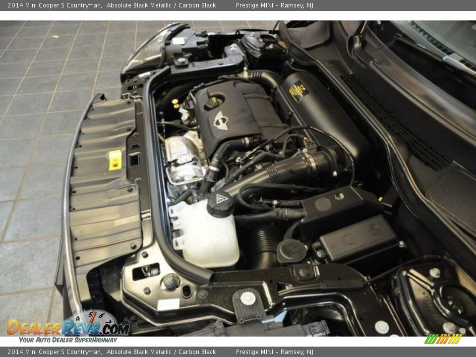 2014 Mini Cooper S Countryman Absolute Black Metallic / Carbon Black Photo #31