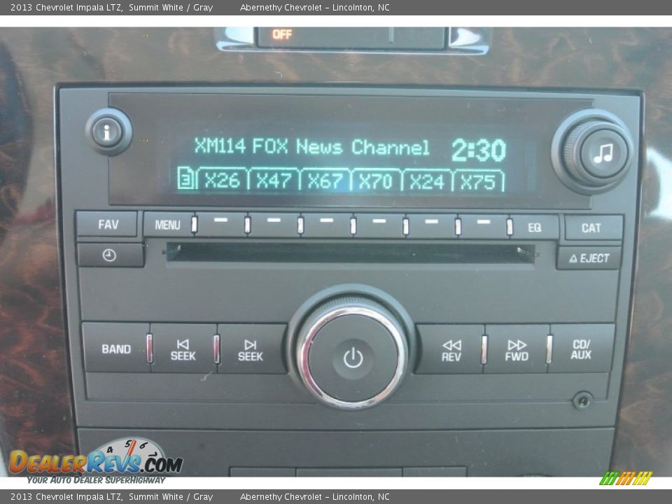 2013 Chevrolet Impala LTZ Summit White / Gray Photo #14