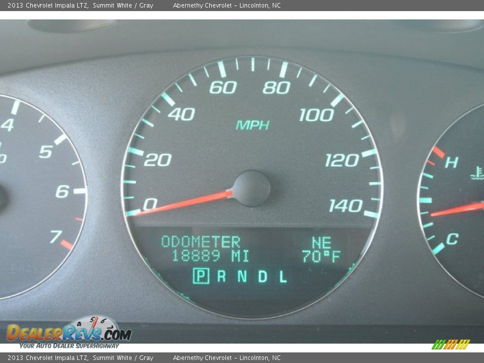 2013 Chevrolet Impala LTZ Summit White / Gray Photo #16