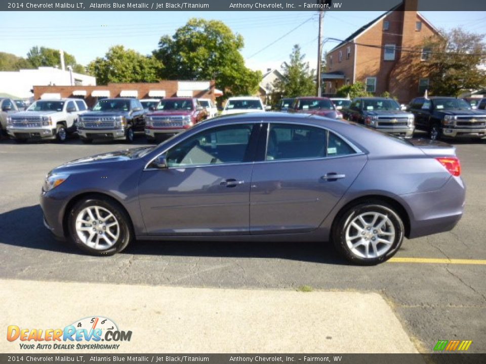 2014 Chevrolet Malibu LT Atlantis Blue Metallic / Jet Black/Titanium Photo #4