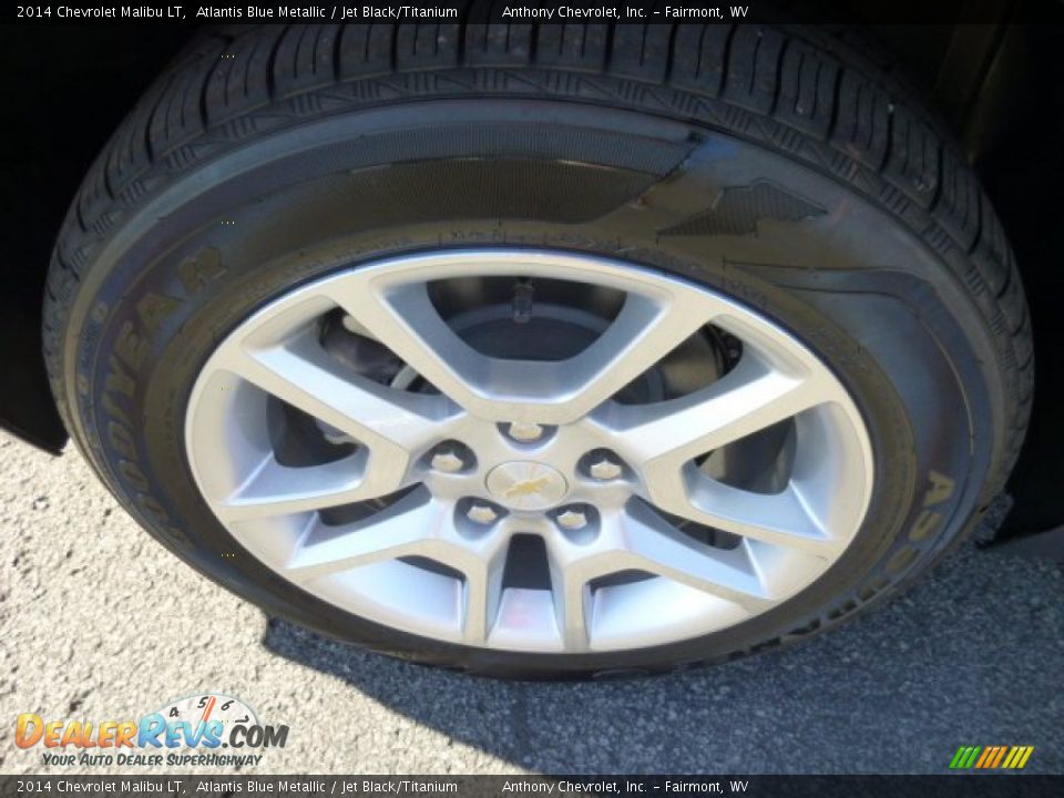 2014 Chevrolet Malibu LT Atlantis Blue Metallic / Jet Black/Titanium Photo #9