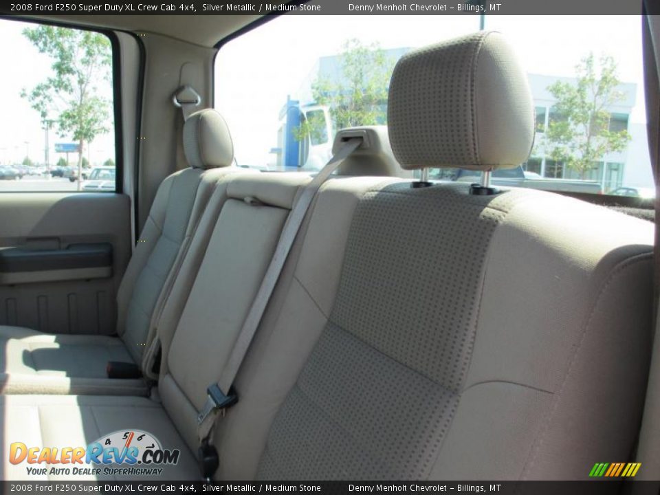 2008 Ford F250 Super Duty XL Crew Cab 4x4 Silver Metallic / Medium Stone Photo #9