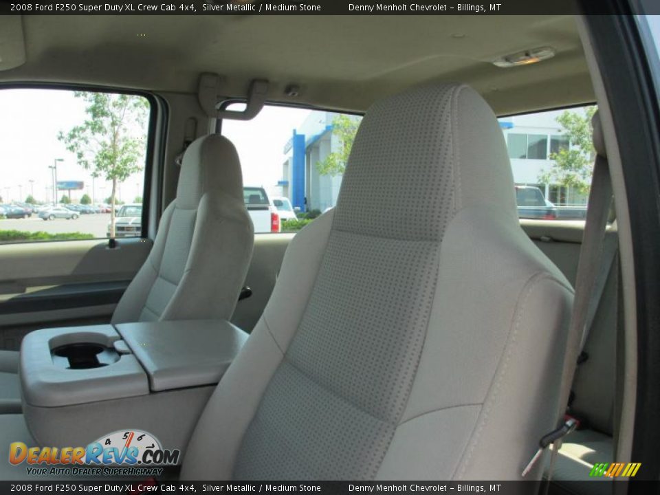2008 Ford F250 Super Duty XL Crew Cab 4x4 Silver Metallic / Medium Stone Photo #11
