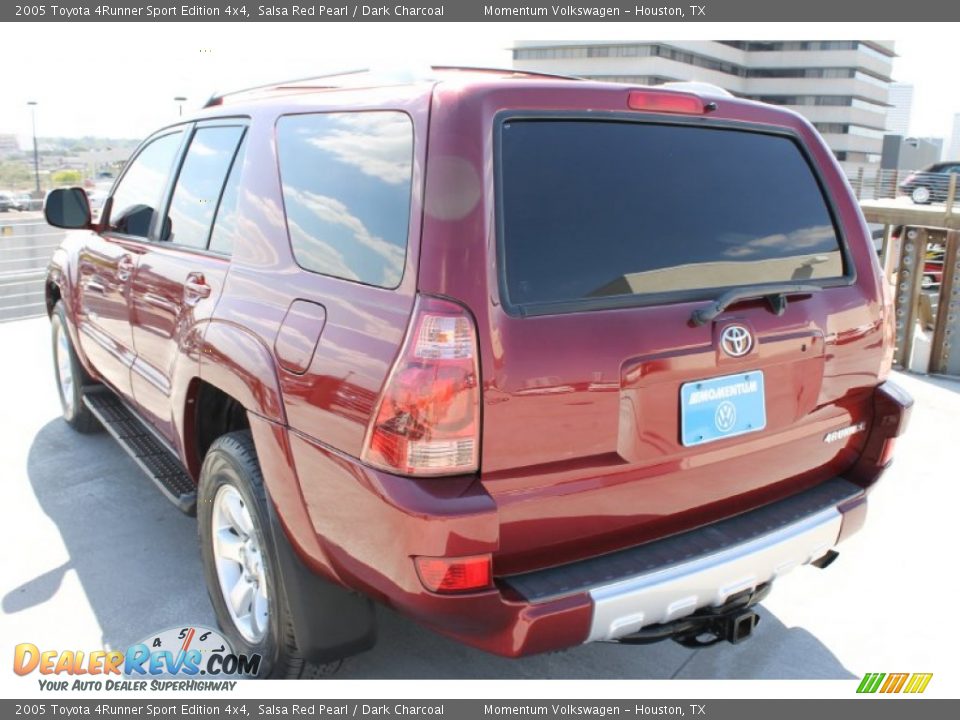 2005 Toyota 4Runner Sport Edition 4x4 Salsa Red Pearl / Dark Charcoal Photo #7