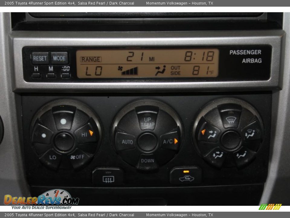 2005 Toyota 4Runner Sport Edition 4x4 Salsa Red Pearl / Dark Charcoal Photo #20