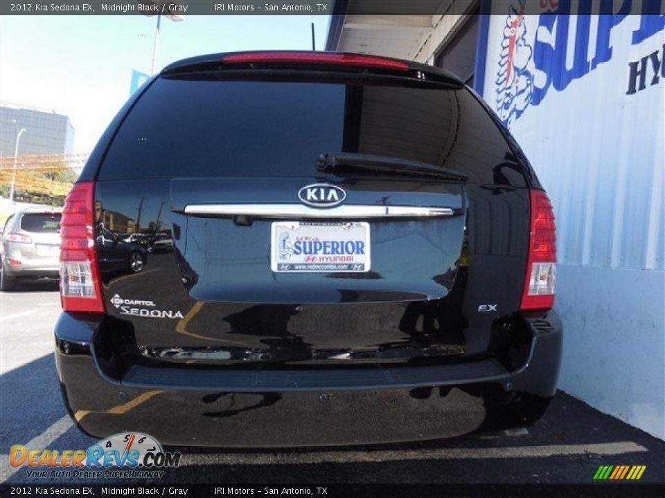 2012 Kia Sedona EX Midnight Black / Gray Photo #11