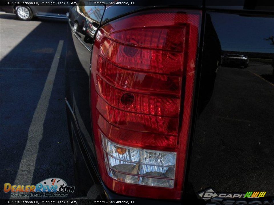 2012 Kia Sedona EX Midnight Black / Gray Photo #12