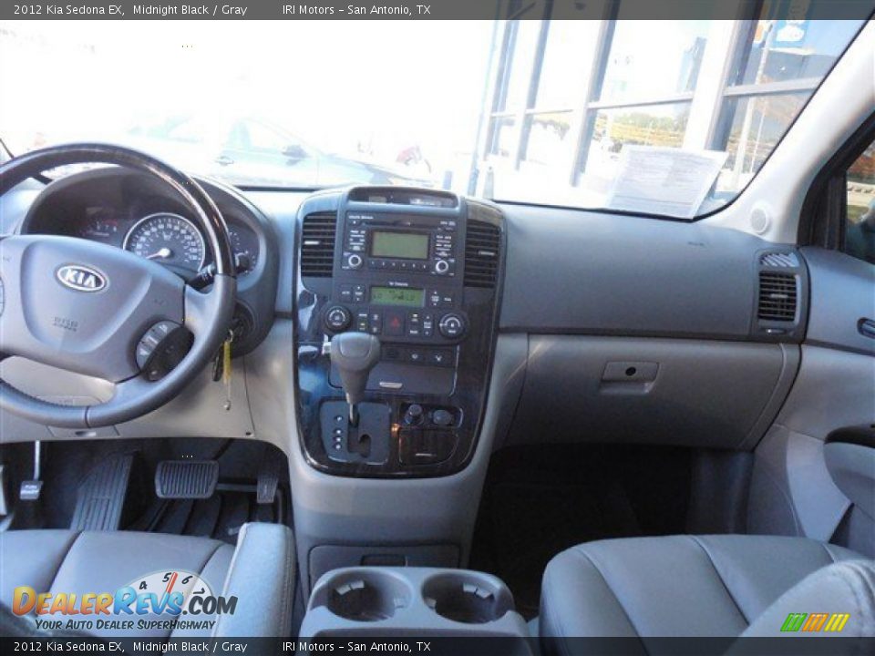 2012 Kia Sedona EX Midnight Black / Gray Photo #18