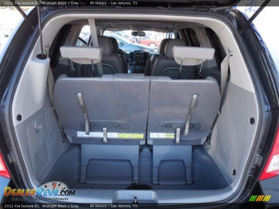 2012 Kia Sedona EX Midnight Black / Gray Photo #19