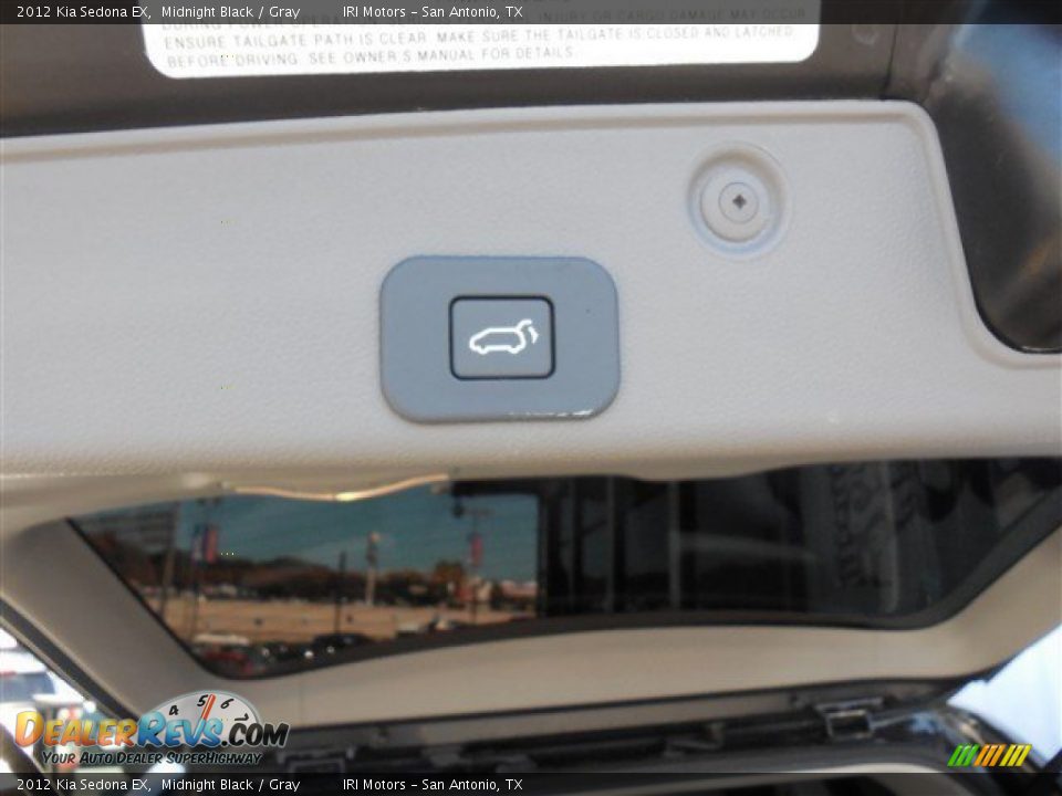 2012 Kia Sedona EX Midnight Black / Gray Photo #20