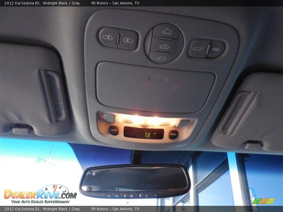 2012 Kia Sedona EX Midnight Black / Gray Photo #26