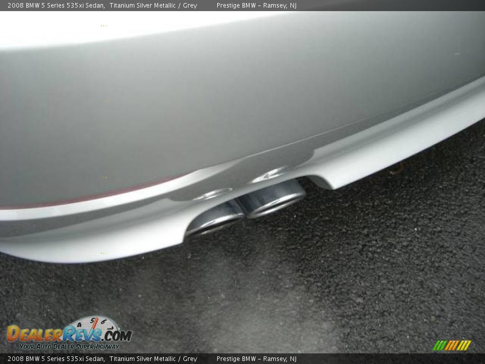 2008 BMW 5 Series 535xi Sedan Titanium Silver Metallic / Grey Photo #13