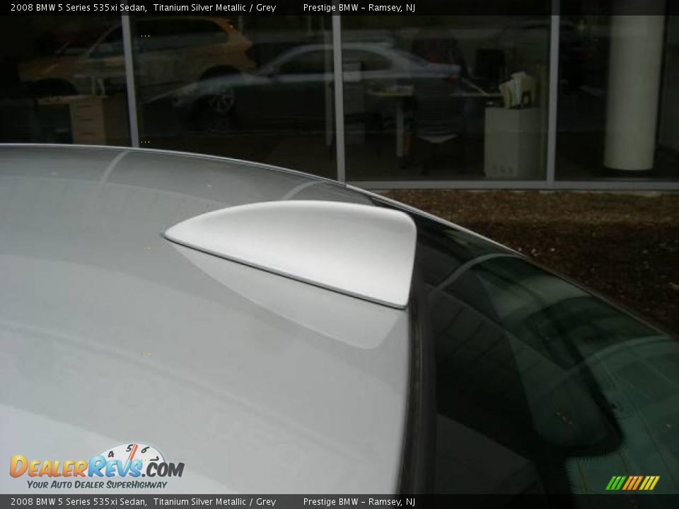 2008 BMW 5 Series 535xi Sedan Titanium Silver Metallic / Grey Photo #14