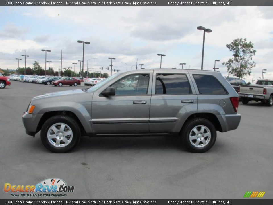 2008 Jeep Grand Cherokee Laredo Mineral Gray Metallic / Dark Slate Gray/Light Graystone Photo #3