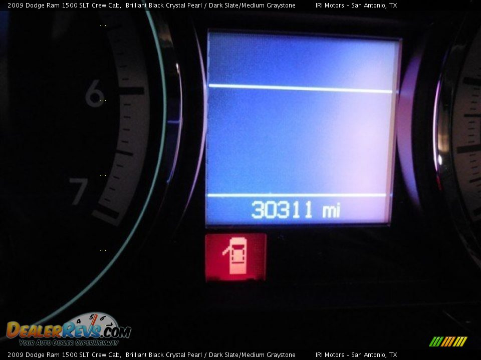 2009 Dodge Ram 1500 SLT Crew Cab Brilliant Black Crystal Pearl / Dark Slate/Medium Graystone Photo #12