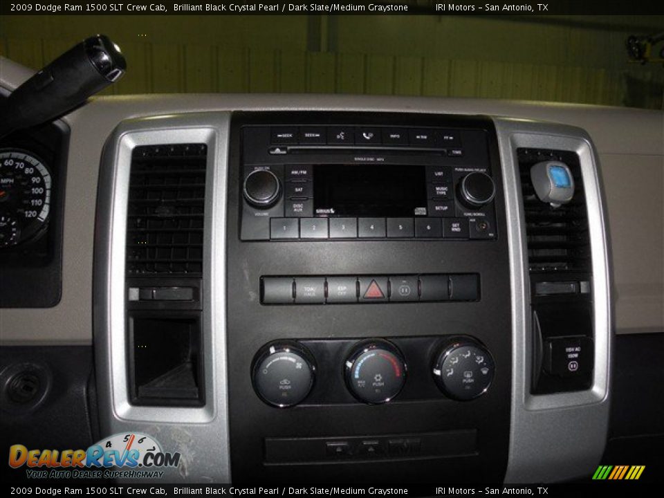 2009 Dodge Ram 1500 SLT Crew Cab Brilliant Black Crystal Pearl / Dark Slate/Medium Graystone Photo #14