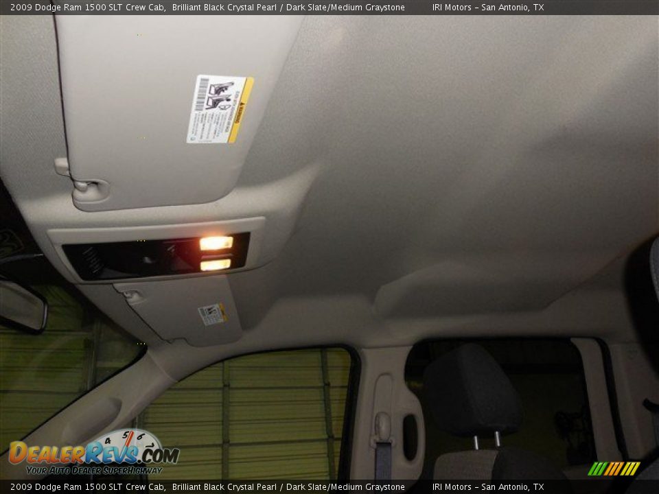 2009 Dodge Ram 1500 SLT Crew Cab Brilliant Black Crystal Pearl / Dark Slate/Medium Graystone Photo #16