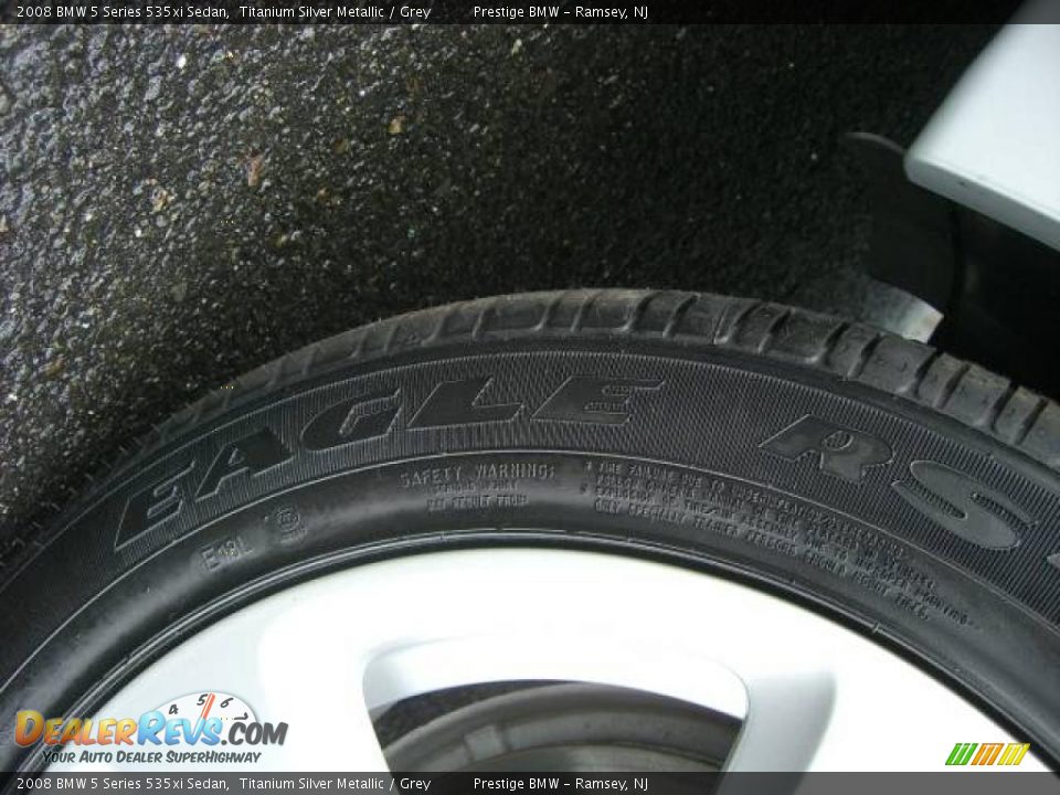 2008 BMW 5 Series 535xi Sedan Titanium Silver Metallic / Grey Photo #19