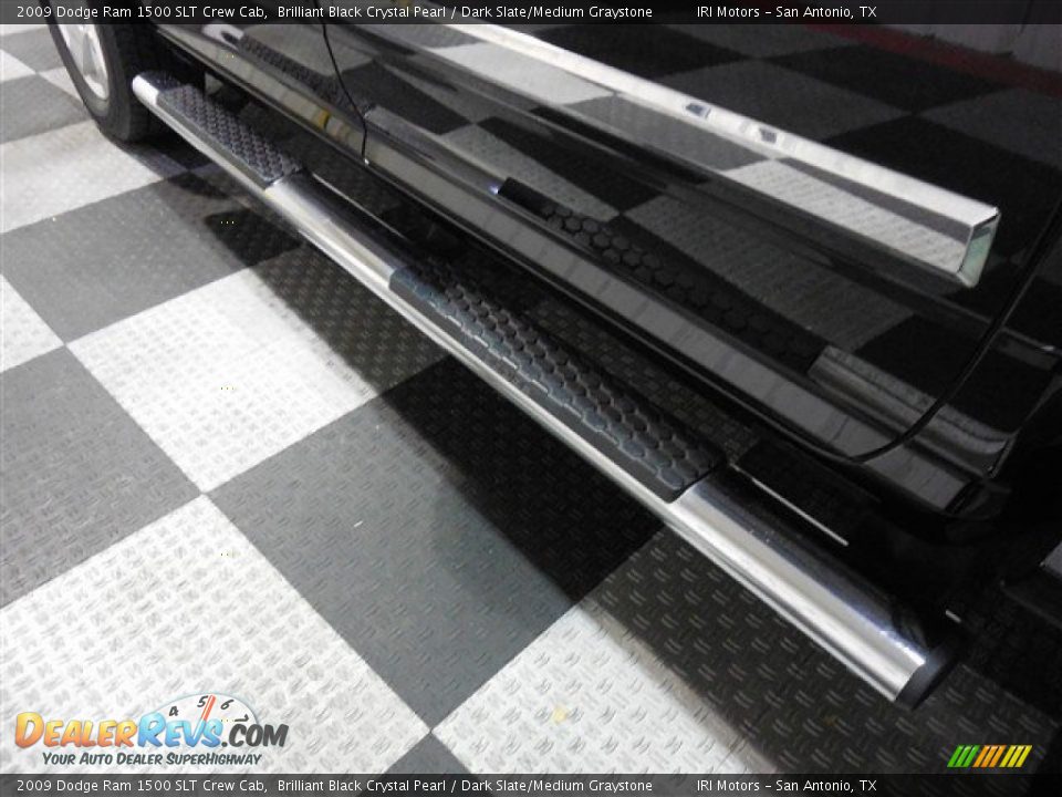 2009 Dodge Ram 1500 SLT Crew Cab Brilliant Black Crystal Pearl / Dark Slate/Medium Graystone Photo #21