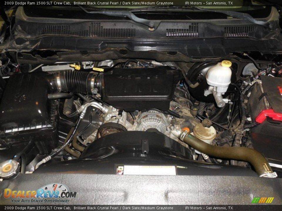 2009 Dodge Ram 1500 SLT Crew Cab Brilliant Black Crystal Pearl / Dark Slate/Medium Graystone Photo #22