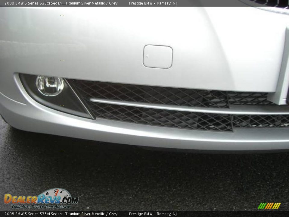 2008 BMW 5 Series 535xi Sedan Titanium Silver Metallic / Grey Photo #25