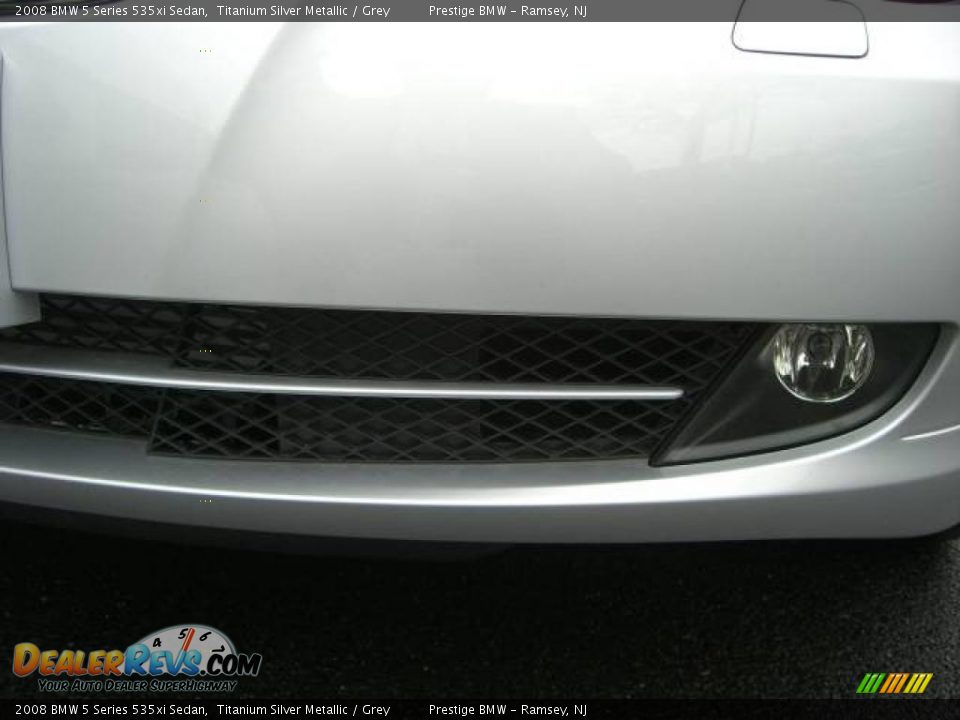 2008 BMW 5 Series 535xi Sedan Titanium Silver Metallic / Grey Photo #26