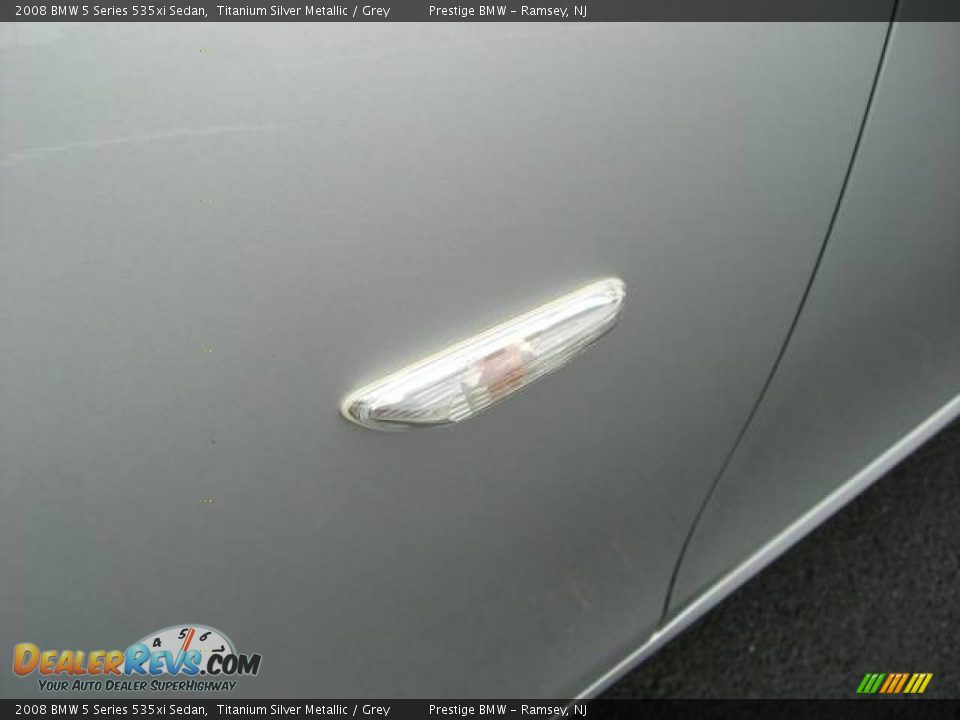 2008 BMW 5 Series 535xi Sedan Titanium Silver Metallic / Grey Photo #27