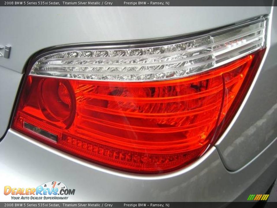 2008 BMW 5 Series 535xi Sedan Titanium Silver Metallic / Grey Photo #29