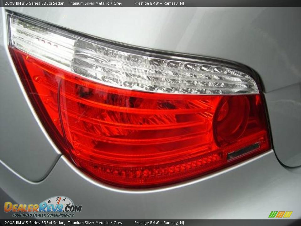 2008 BMW 5 Series 535xi Sedan Titanium Silver Metallic / Grey Photo #30