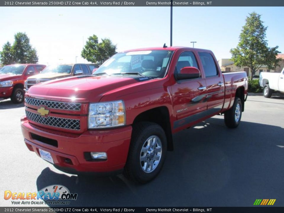 2012 Chevrolet Silverado 2500HD LTZ Crew Cab 4x4 Victory Red / Ebony Photo #2