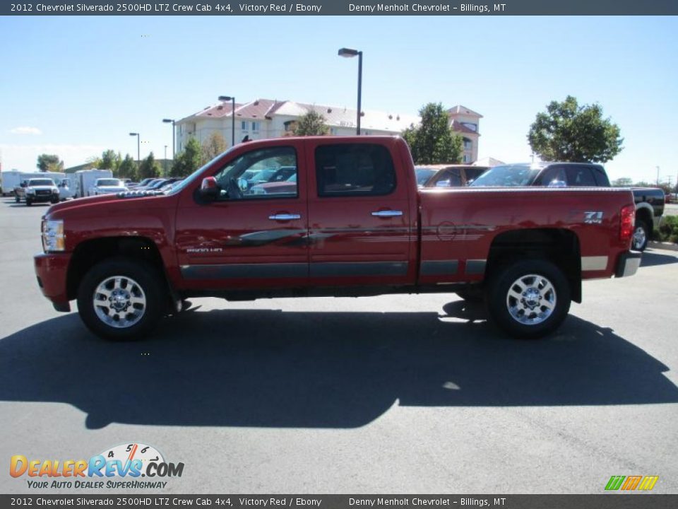 2012 Chevrolet Silverado 2500HD LTZ Crew Cab 4x4 Victory Red / Ebony Photo #3