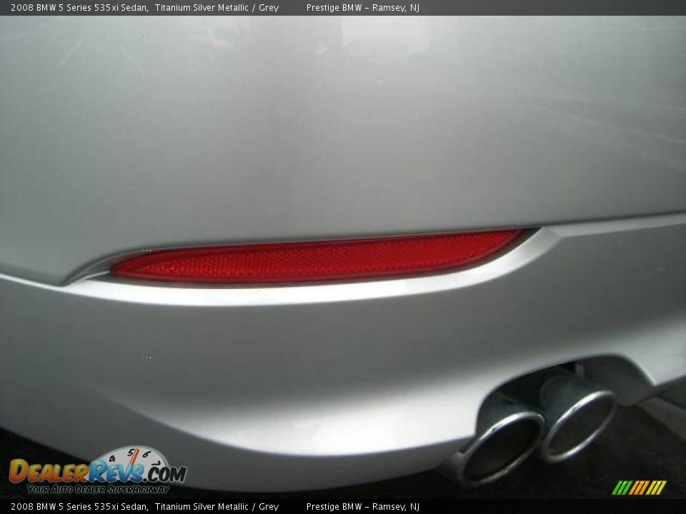 2008 BMW 5 Series 535xi Sedan Titanium Silver Metallic / Grey Photo #31