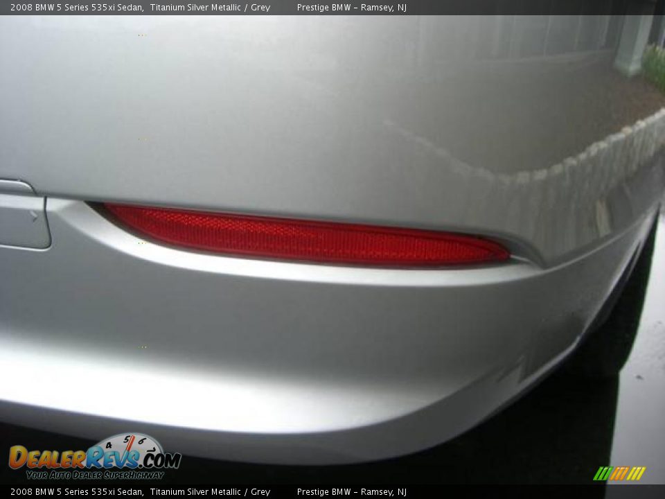 2008 BMW 5 Series 535xi Sedan Titanium Silver Metallic / Grey Photo #32