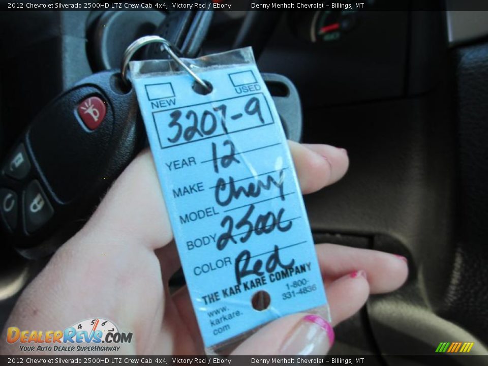 2012 Chevrolet Silverado 2500HD LTZ Crew Cab 4x4 Victory Red / Ebony Photo #20