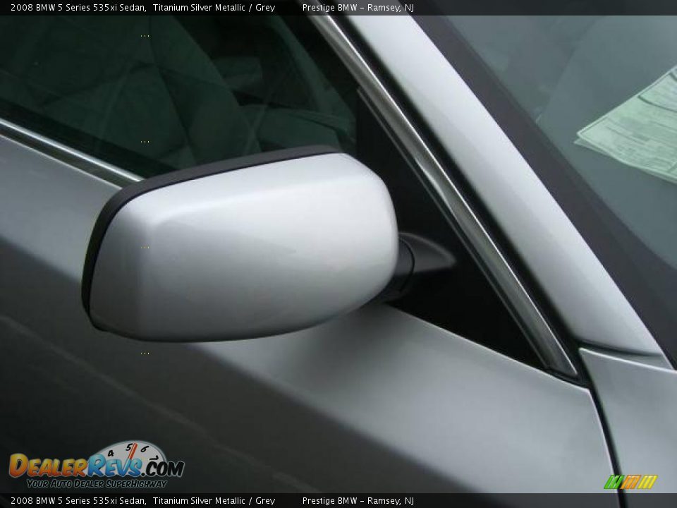 2008 BMW 5 Series 535xi Sedan Titanium Silver Metallic / Grey Photo #33