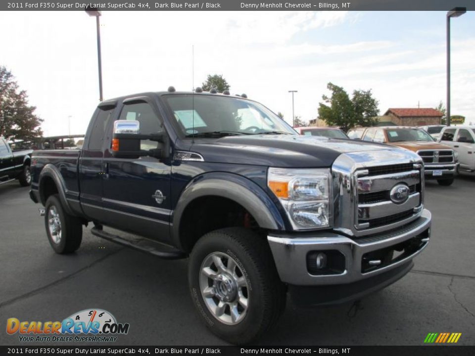 Front 3/4 View of 2011 Ford F350 Super Duty Lariat SuperCab 4x4 Photo #1