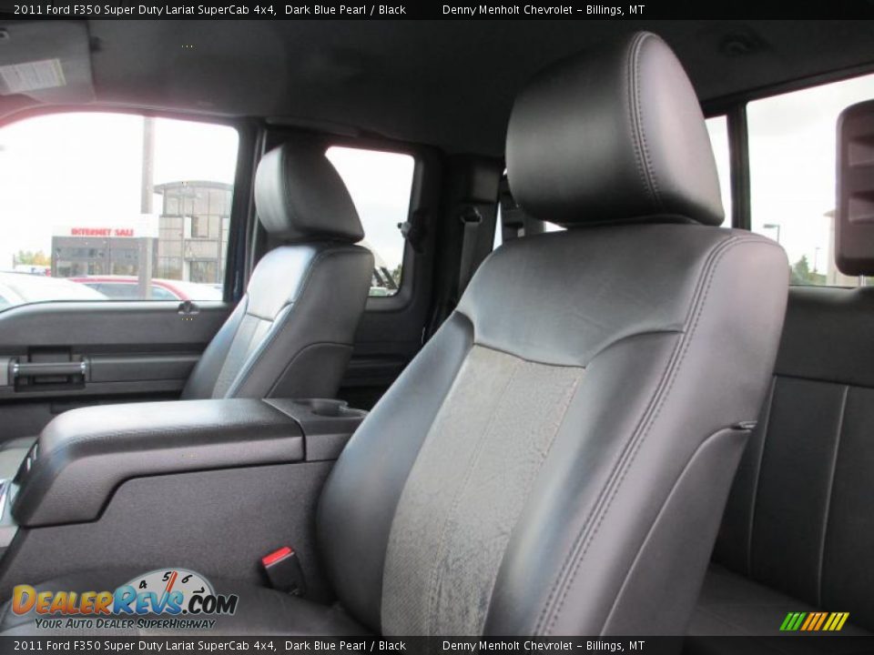 Front Seat of 2011 Ford F350 Super Duty Lariat SuperCab 4x4 Photo #10