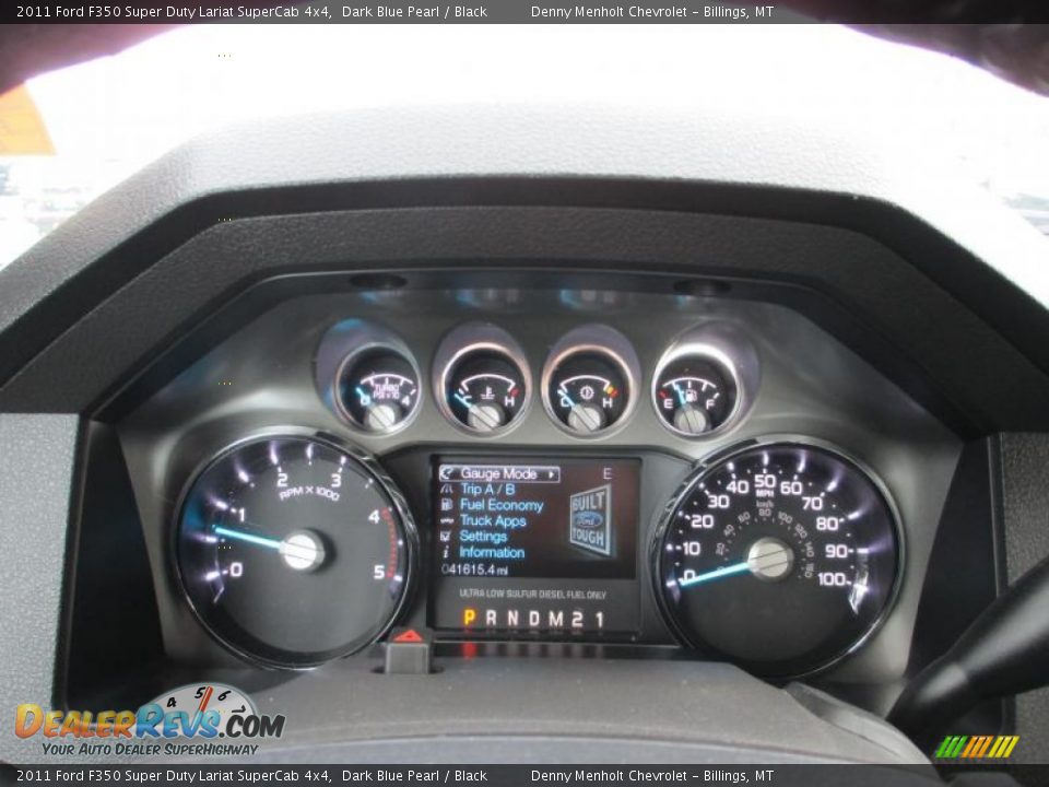 2011 Ford F350 Super Duty Lariat SuperCab 4x4 Gauges Photo #12