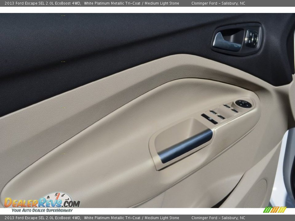 2013 Ford Escape SEL 2.0L EcoBoost 4WD White Platinum Metallic Tri-Coat / Medium Light Stone Photo #4