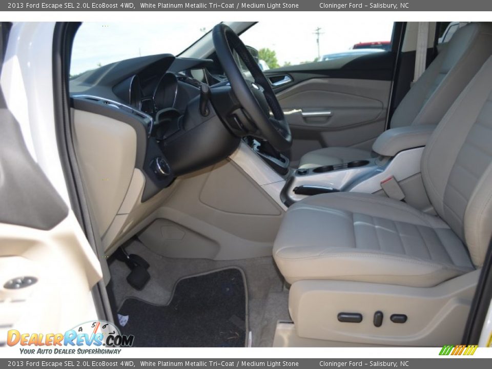 2013 Ford Escape SEL 2.0L EcoBoost 4WD White Platinum Metallic Tri-Coat / Medium Light Stone Photo #5