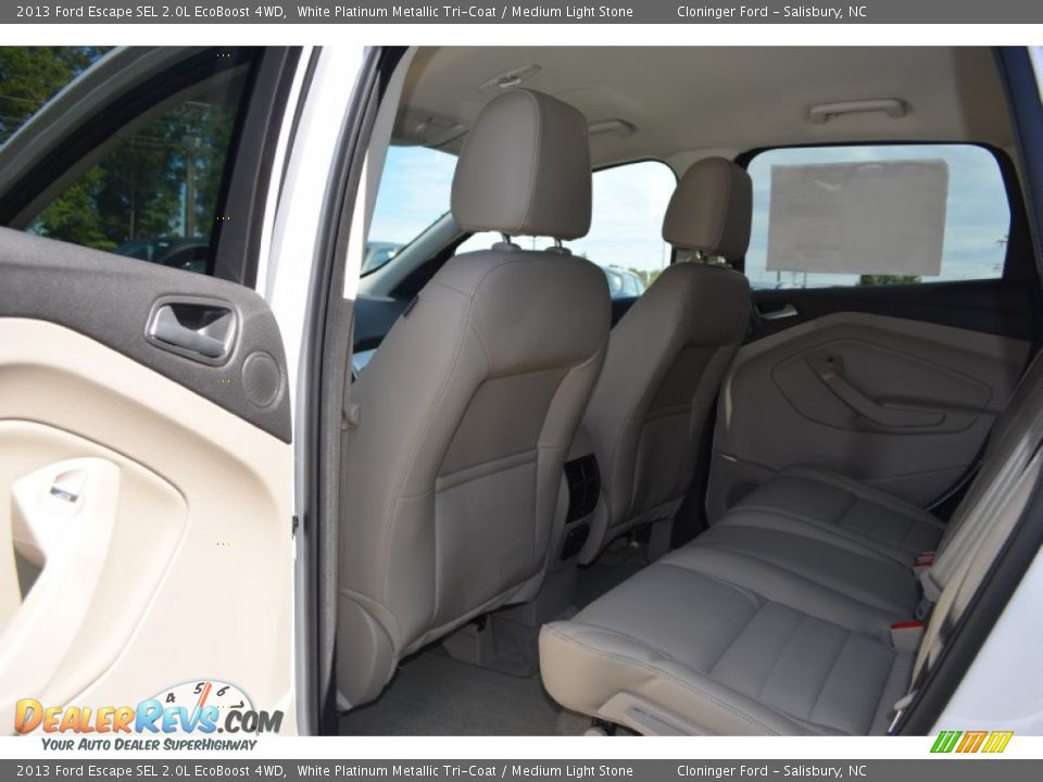2013 Ford Escape SEL 2.0L EcoBoost 4WD White Platinum Metallic Tri-Coat / Medium Light Stone Photo #7